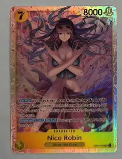 One Piece Nico Robin EB03-055 Heroines Extra Booster Super Rare English - Image 1