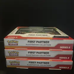 3x Pokemon TCG First Partner Illustration Collection Series 2 BRAND NEW SEALED - Image 1