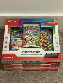 3x Pokemon TCG First Partner Illustration Collection Series 2 Brand New Sealed - Image 1