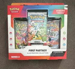 Pokemon TCG First Partner Illustration Collection Series 2 Sealed Promo Box - Image 1