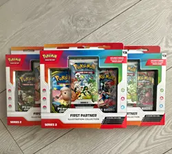 Pokemon TCG First Partner Illustration Collection Series 2 Sealed x3 - Image 1