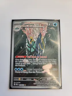 Clawitzer 141/132 Pokemon Mega Evolution Illustration Rare - Image 1