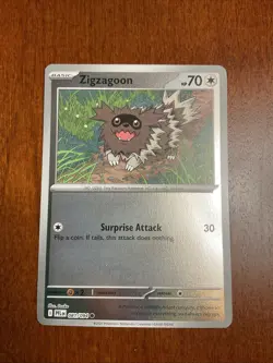 Zigzagoon 081/094 Phantasmal Flames Reverse Holo Pokemon TCG Card - Image 1