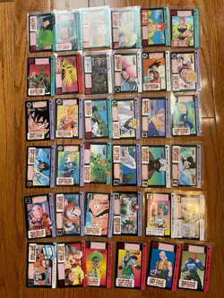 1992 Dragon Ball Bandai Carddass part 12 Made in Japan Vintage Card Lot Goku psa - Image 1
