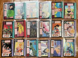1992 Dragon Ball Bandai Carddass part 12 Made in Japan Vintage Card Lot Goku psa - Image 2