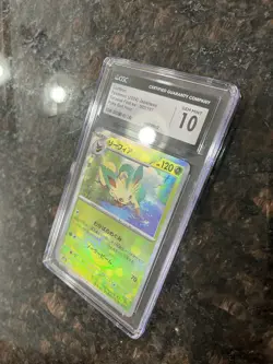 Leafeon 002/187 Terastal Fest Reverse Holo Pokemon Trading Card Game | CGC 10 - Image 5