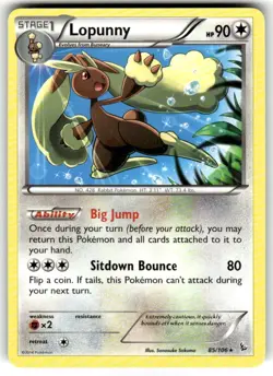 Lopunny 85/106 - XY Flashfire Regular Rare - Pokemon Card NM - Image 1