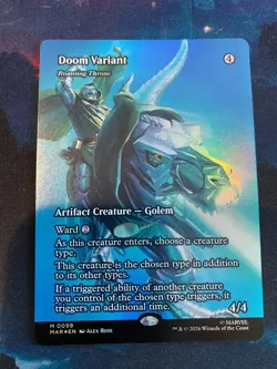 MTG Marvel Super Heroes Doom Variant Borderless Foil - Image 1