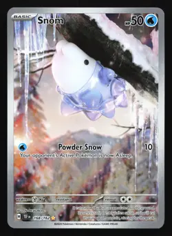 Pokemon Snom 168/162 Temporal Forces Illustration Rare Full Art Holo HP - Image 1