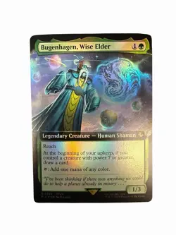 MTG Bugenhagen, Wise Elder Extended Art Foil FIC 159 - Image 1