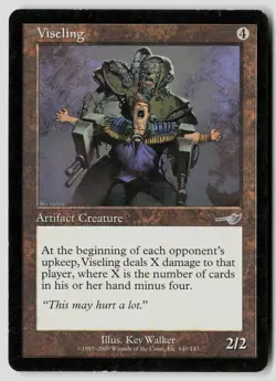 Viseling 140 Uncommon Nemesis Magic: The Gathering Damaged - Image 1