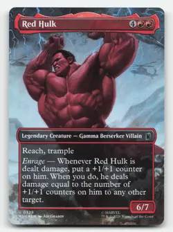 MTG: Red Hulk (Borderless) #329 Marvel Super Heroes Foil - Image 1