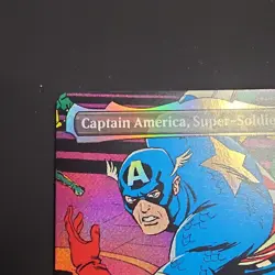 MTG Marvel Captain America, Super-Soldier Legendary Full Art Foil 0316 EN 3/2 - Image 3