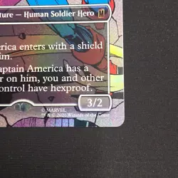 MTG Marvel Captain America, Super-Soldier Legendary Full Art Foil 0316 EN 3/2 - Image 5