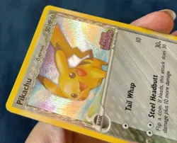 Pokemon 2006 Pikachu (Delta Species) 79/110 Holon Phantoms Reverse Holo NM Stamp - Image 4