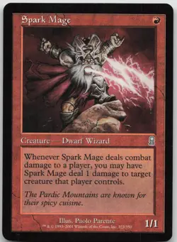Spark Mage 222 Uncommon Odyssey Magic: The Gathering Near Mint - Image 1