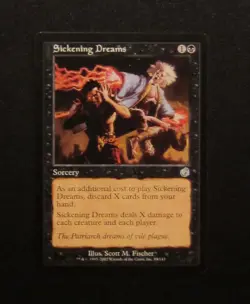 MTG SICKENING DREAMS Black Sorcery Torment - Image 1