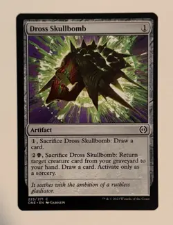 MTG Magic the Gathering Dross Skullbomb (225/530) Phyrexia All Will Be One NM - Image 1