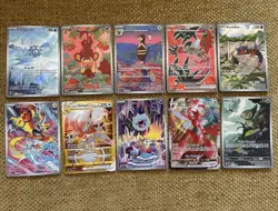 Pokemon TCG 10 Card Lot Full Art Holo/Foil Zeraora Hisuian Zoroark VSTAR - Image 1