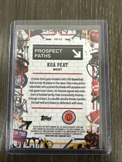 2025 Topps Chrome McDonald's All American Koa Peat Gold Prospect Paths /50 SP - Image 2