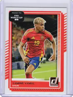 2025-26 PANINI DONRUSS FIFA WORLD CUP BASE CARD TEAM SPAIN #10 LAMINE YAMAL - Image 1