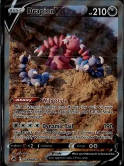 Drapion V Holo Ultra Rare SWSH: Crown Zenith: Galarian Gallery GG49/GG70 NM - Image 1