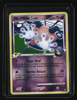 Pokemon MR. MIME E4 28/111 Reverse Holo (2009 Rising Rivals) LP/Light Play - Image 1