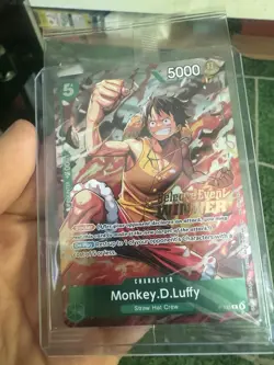 Bandai One Piece Card Game promo Monkey.D.Luffy P-135 event winner *NM* Sealed ✅ - Image 3