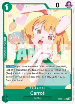 Carrot EB02-013 English C Extra Booster: Anime 25th Collection One Piece Card - Image 1