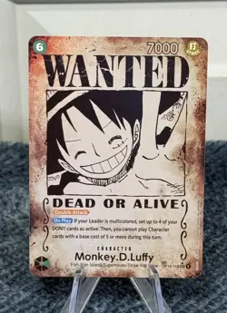 Monkey D Luffy OP13-118 Wanted Poster Carrying On His Will One Piece Card En - Image 1