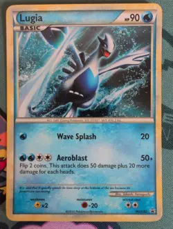 Lugia HGSS02 WOC Black Star Promo Holo Rare Pokemon Card LP - Image 1