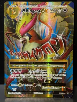 Mega M Pidgeot EX 105/108 XY Evolutions Ultra Rare Holo Pokemon Card LP - Image 1
