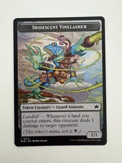 Iridescent Vinelasher Token 12 MTG Magic the Gathering Card NM Near Mint BLB - Image 1