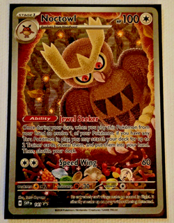 Pokemon TCG Noctowl SVP Scarlet & Violet Promo Card English NM - Image 1