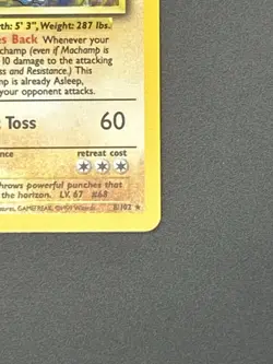 1st Edition NM Machamp Holo 008/102 Deck Exclusives Pokemon Card - Image 5