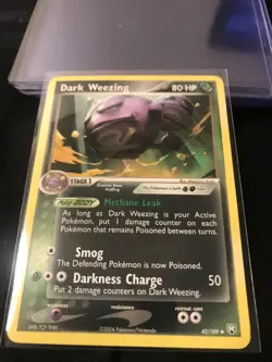 Dark Weezing 42/109 Team Rocket Returns 2004 Nintendo Pokemon Card Non holo - Image 1