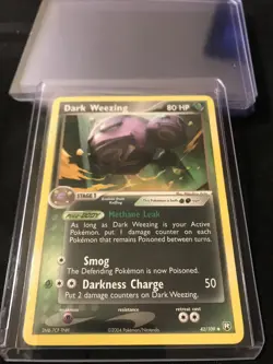 Dark Weezing 42/109 Team Rocket Returns 2004 Nintendo Pokemon Card Non holo - Image 5