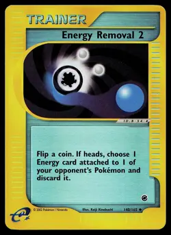 Pokemon Card - Energy Removal 2 Expedition Base Set 140/165 Reverse Holo - Image 1