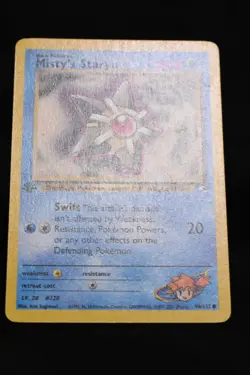 Misty's Staryu 1st Edition 90/132 NM Gym Heroes Regular Common Pokemon TCG Card - Image 2