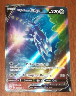 2022 Pokemon Astral Radiance Origin Forme Dialga V Card - Image 1