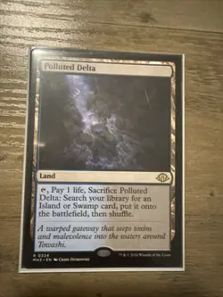 Polluted Delta Modern Horizons 3 MTG Rare Near Mint Non Foil Fetch Land - Image 1