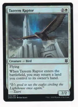 MTG: Zendikar Rising: Foil: Tazeem Raptor - Image 1