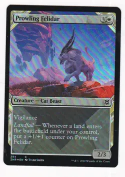 MTG: Zendikar Rising: Foil: Prowling Felidar (Showcase) - Image 1
