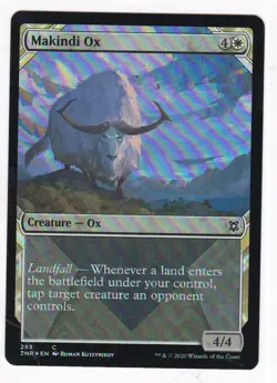MTG: Zendikar Rising: Foil: Makindi Ox (Showcase) - Image 1