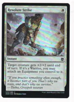 MTG: Zendikar Rising: Foil: Resolute Strike - Image 1