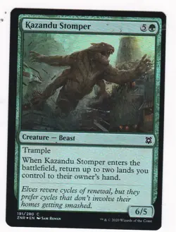 MTG: Zendikar Rising: Foil: Kazandu Stomper - Image 1