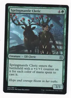 MTG: Zendikar Rising: Foil: Springmantle Cleric - Image 1