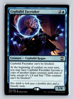 Cephalid Facetaker 23 Regular Streets of New Capenna Magic: The Gathering NM - Image 1