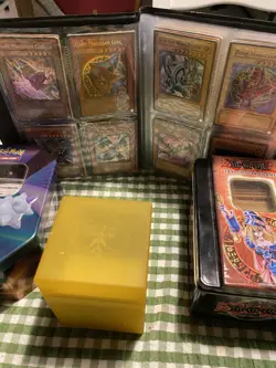 Large Vintage Yu-Gi-Oh! Card Joblot Collection Two Tins And Binder - Image 2