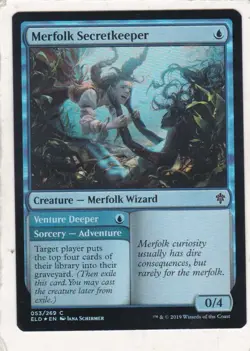 Magic: MTG: Throne of Eldraine: Foil: Merfolk Secretkeeper - Image 1